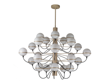 GIRO - LED glass chandelier by Metal Lux - view 3